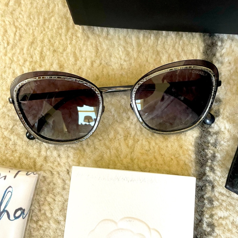 Authentic Chanel Cat Eye Sunglasses
